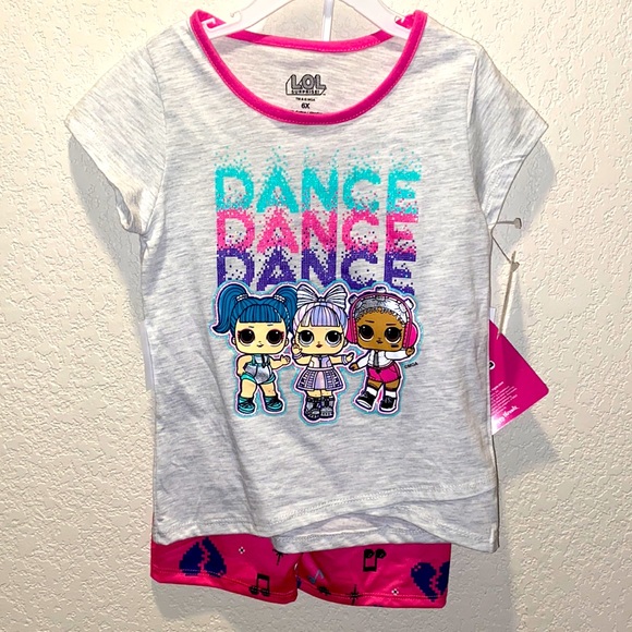 LOL Surprise! Girls Dance size 6x Shorts and Shirt 2pc Set - Picture 1 of 5